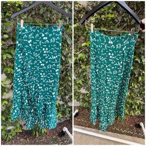 Maje Floral Green Skirt